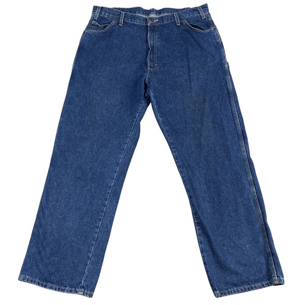 Dickies Jeans Mens 40x32 Blue Relaxed Fit Carpenter Denim Workwear Pants 1993SNB